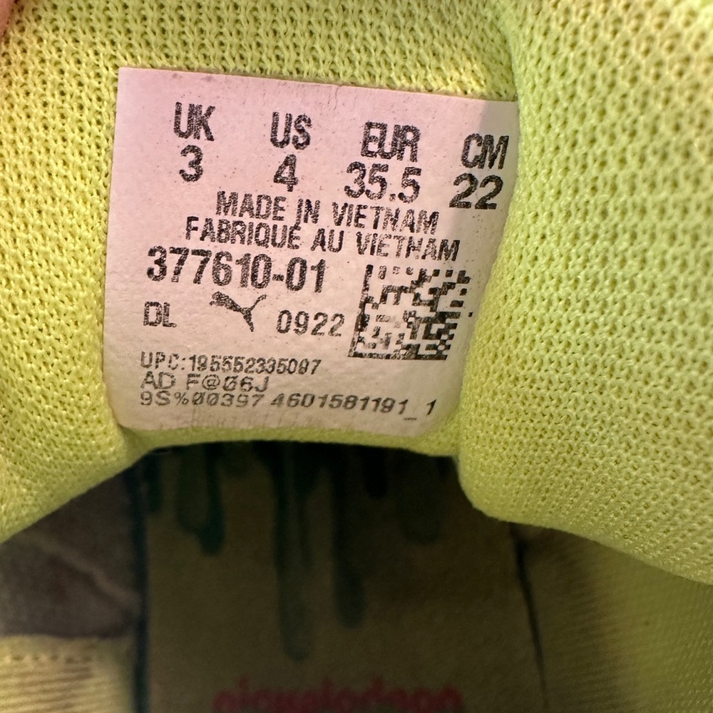 HTF Puma LaMelo Ball MB.02 Nickelodeon Slime Size 3 Kids Shoes 377610-01 - Picture 11 of 12